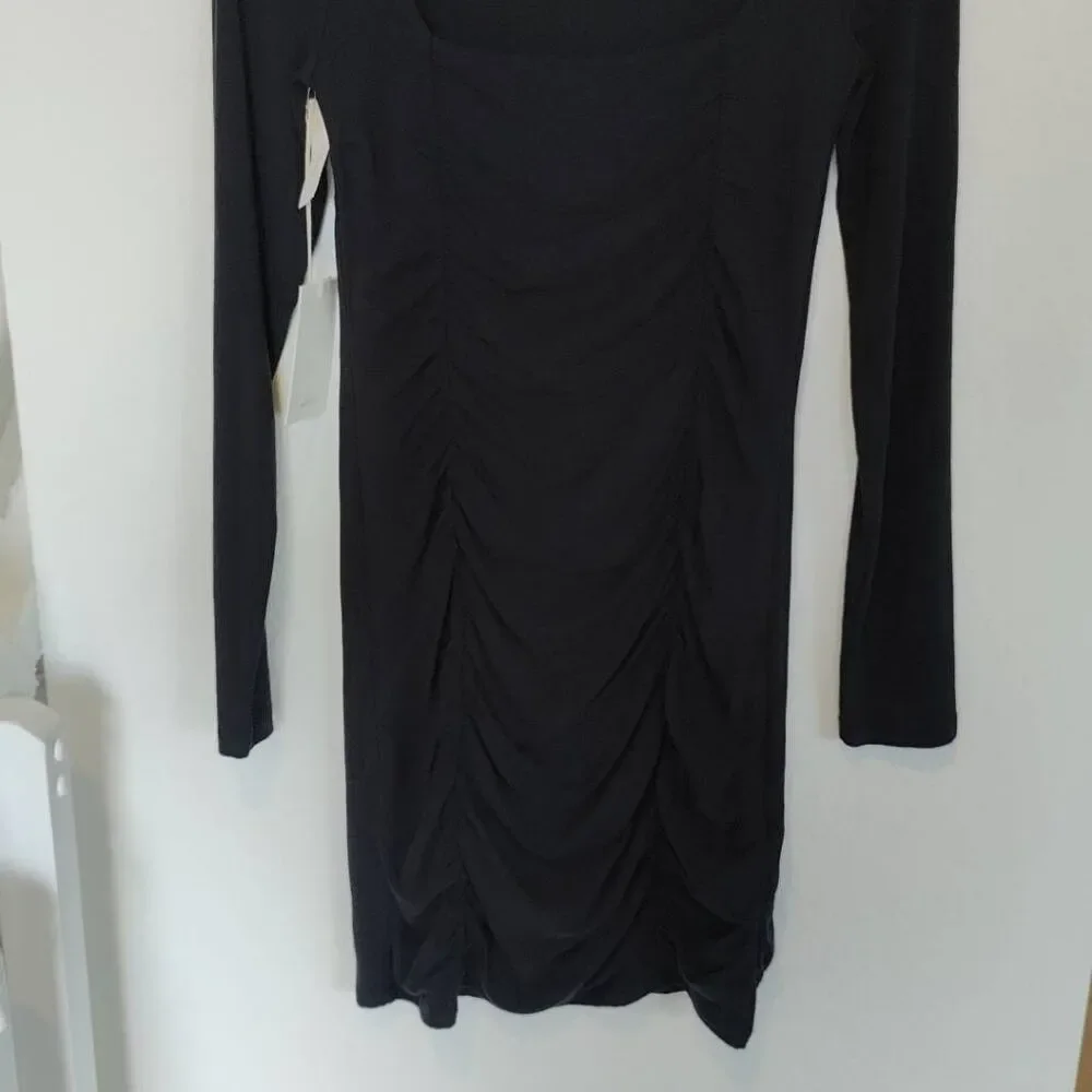 Aritzia Dress Womens Size S Wilfred Lydia Mini Dress Black - Picture 6 of 12